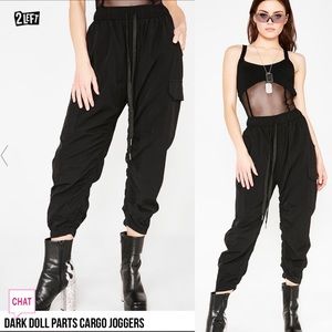 Dolls kill cargo Joggers - hi waisted!